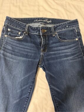 American Eagle Outfitters Women's Dark Blue My Favorite Boyfriend Jeans